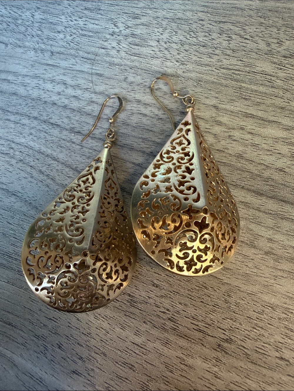 Brighton Gold Filigree Teardrop Earrings